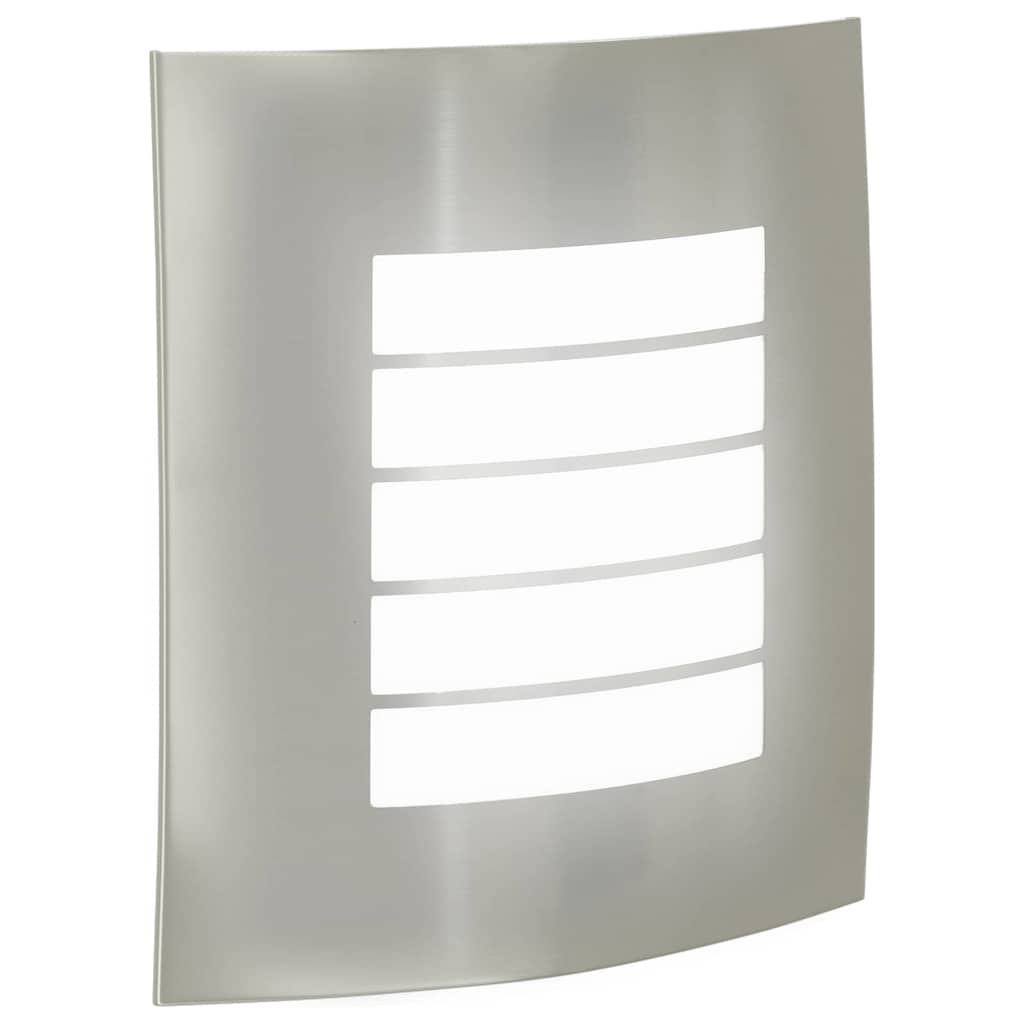 vidaXL Εξωτερικά Φωτιστικά Τοίχου 2 pcs Ασημί 23.5 x 10.5 x 26 εκ
