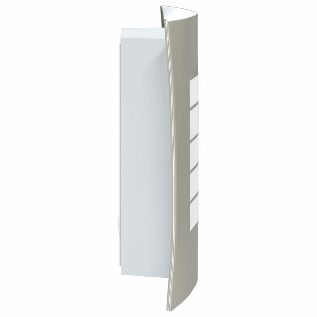 vidaXL Εξωτερικά Φωτιστικά Τοίχου 2 pcs Ασημί 23.5 x 10.5 x 26 εκ