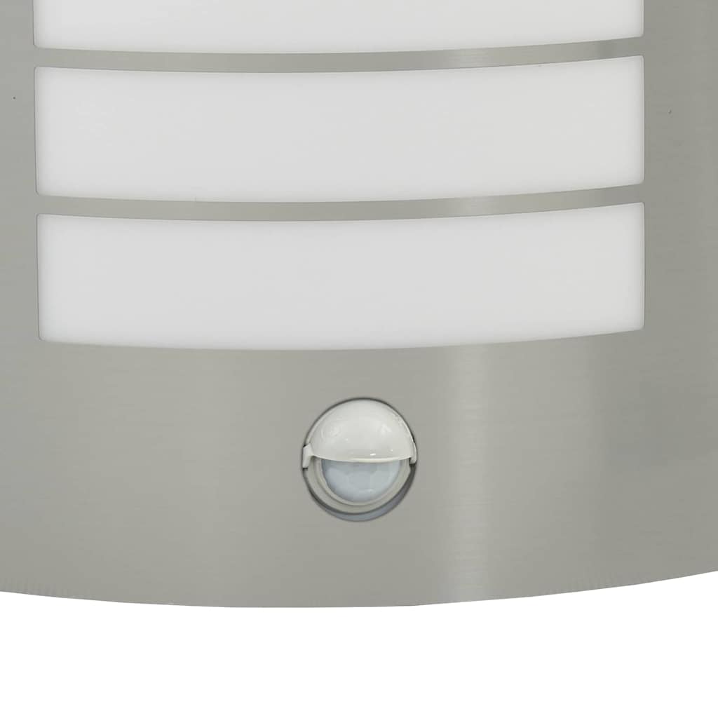 vidaXL Εξωτερικά Φωτιστικά Τοίχου 2 pcs Ασημί 23.5 x 10.5 x 26 εκ