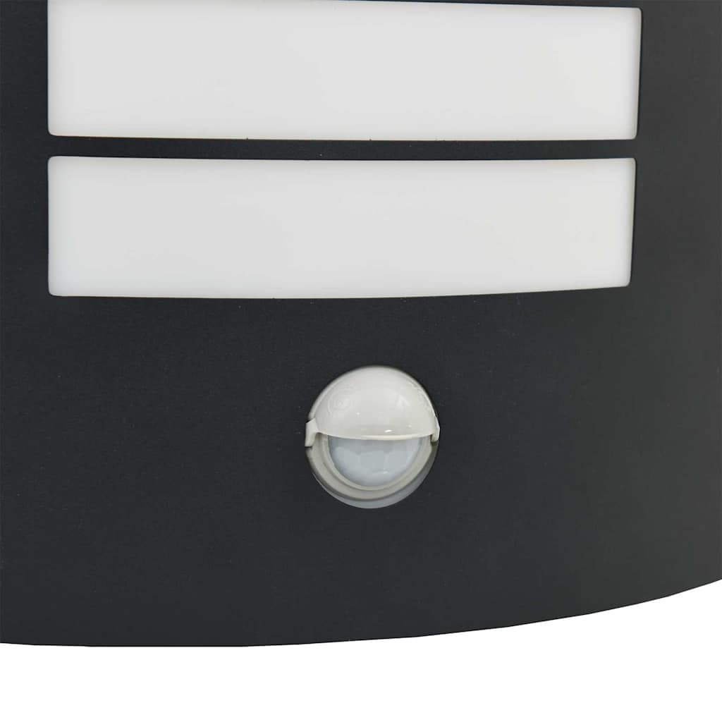 vidaXL Επιτοίχιο φωτιστικό εξωτερικού χώρου 2 pcs Μαύρο