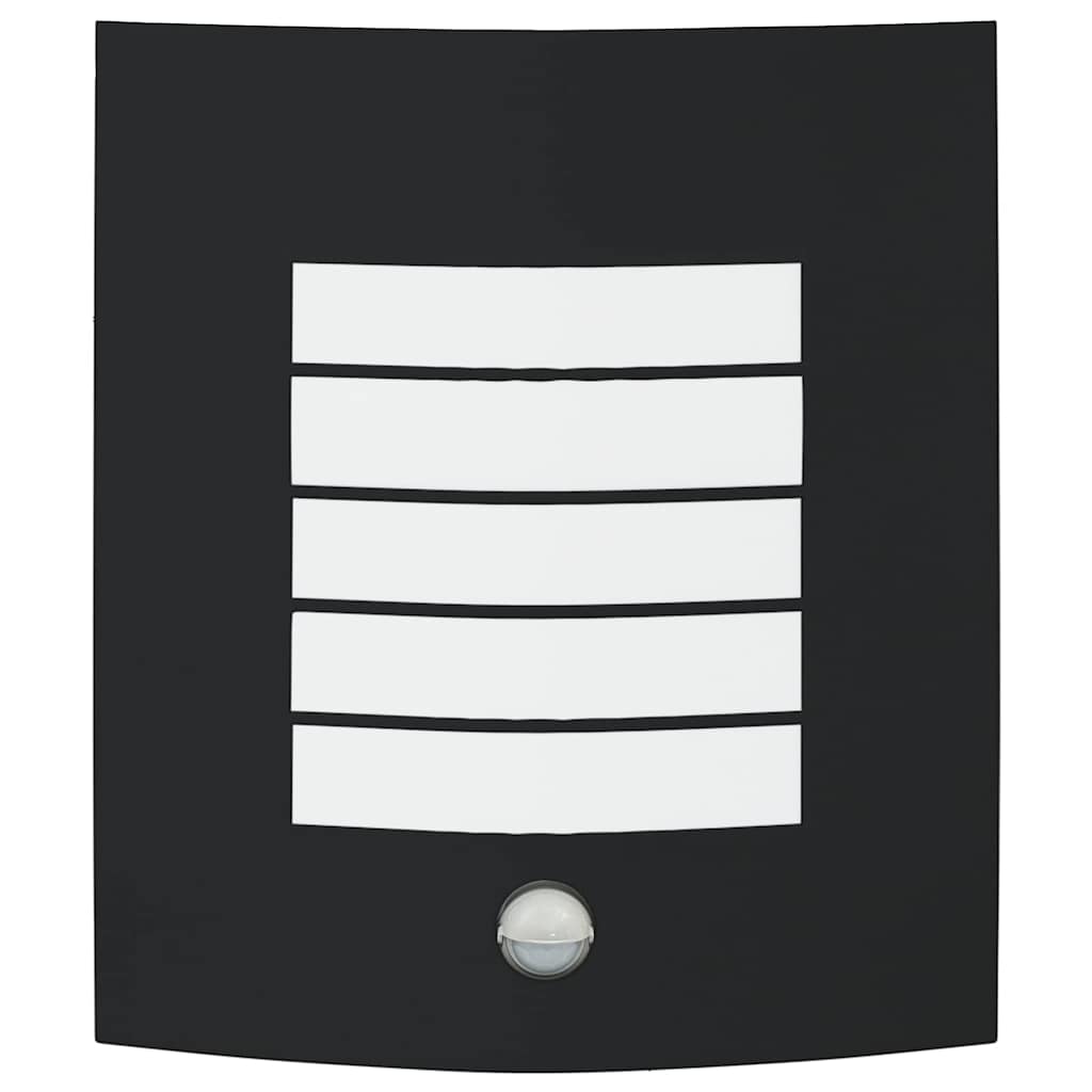 vidaXL Επιτοίχιο φωτιστικό εξωτερικού χώρου 2 pcs Μαύρο