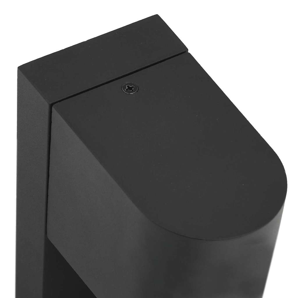 vidaXL Εξωτερικά Φωτιστικά Τοίχου 2 pcs Μαύρο 12 x 7 x 15 εκ.