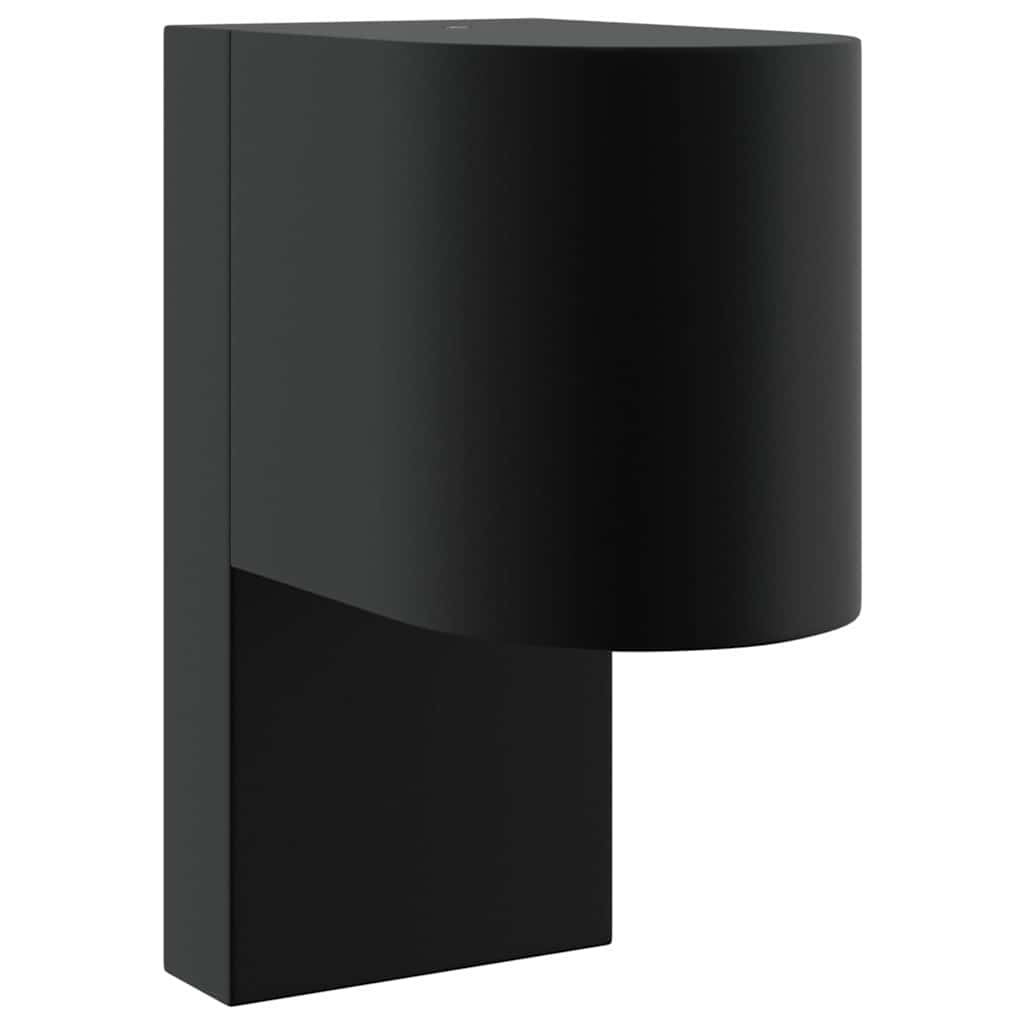 vidaXL Εξωτερικά Φωτιστικά Τοίχου 2 pcs Μαύρο 12 x 7 x 15 εκ.