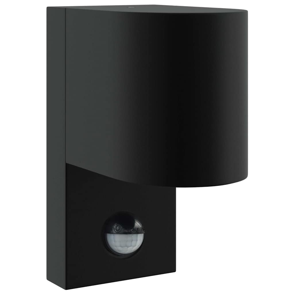 vidaXL Εξωτερικά Φωτιστικά Τοίχου 2 pcs Μαύρο 12 x 7 x 15 εκ.