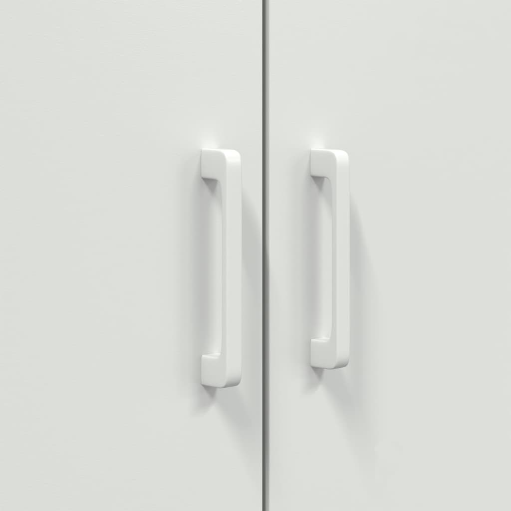 vidaXL Ντουλάπι Λευκό 68x39x113 εκ. από Ατσάλι