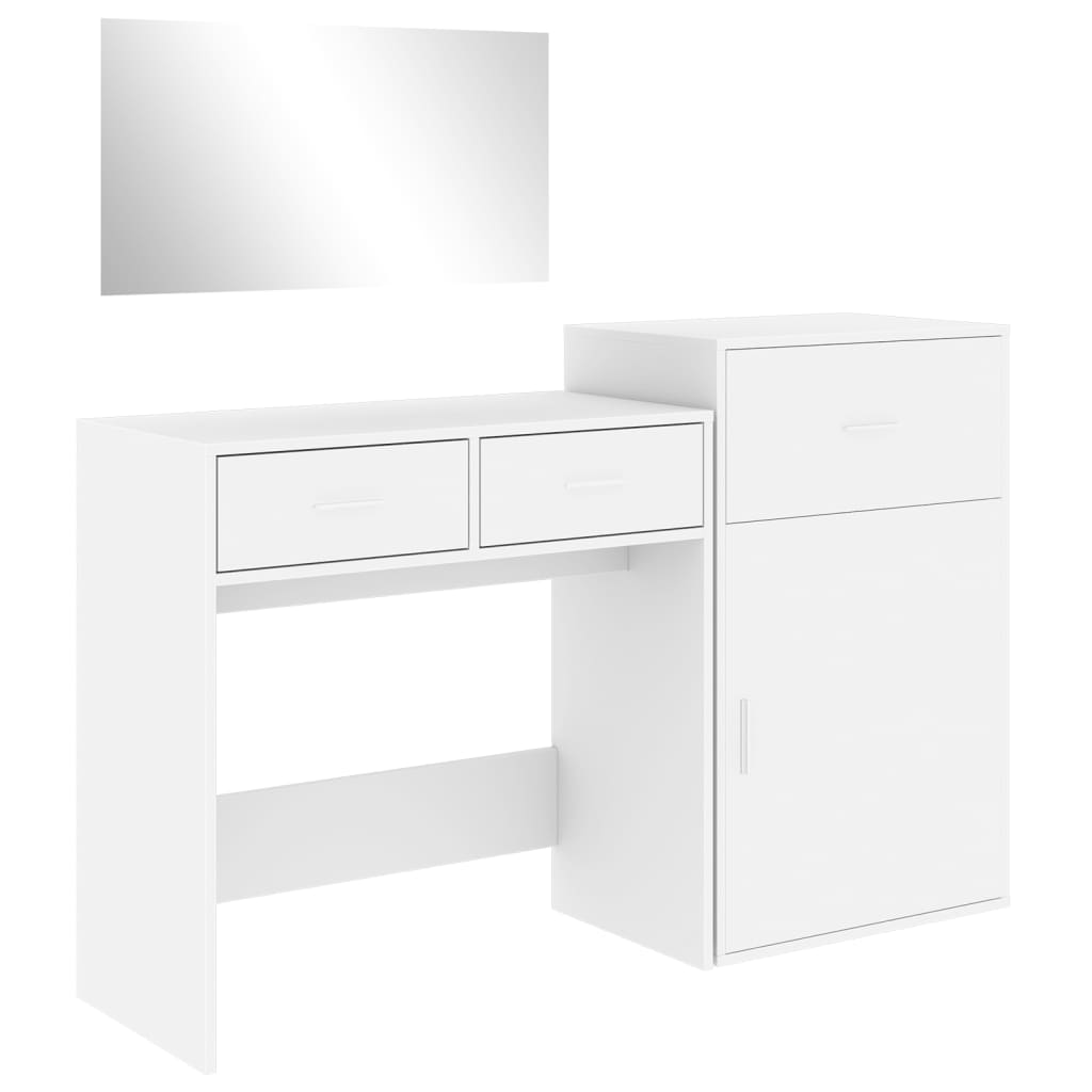 vidaXL Dresser Set White Made of Treated Wood