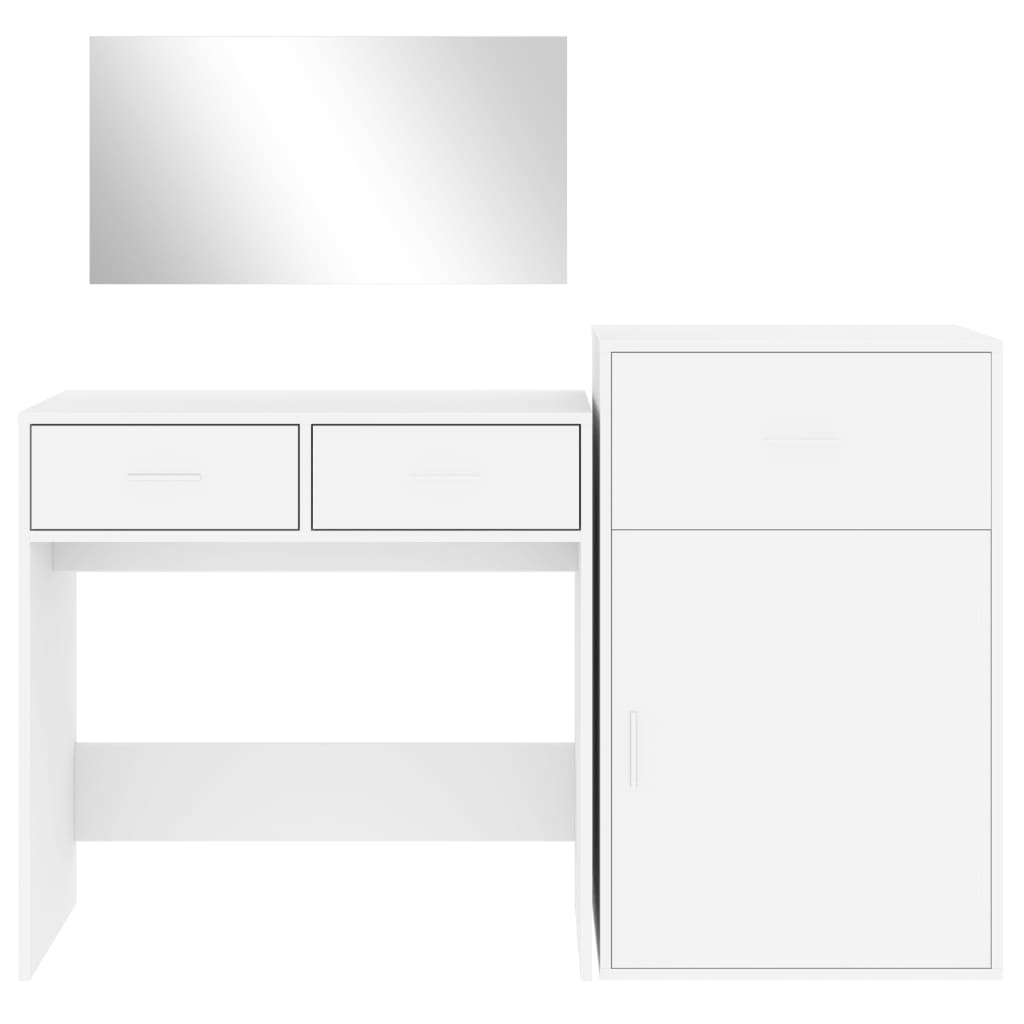 vidaXL Dresser Set White Made of Treated Wood