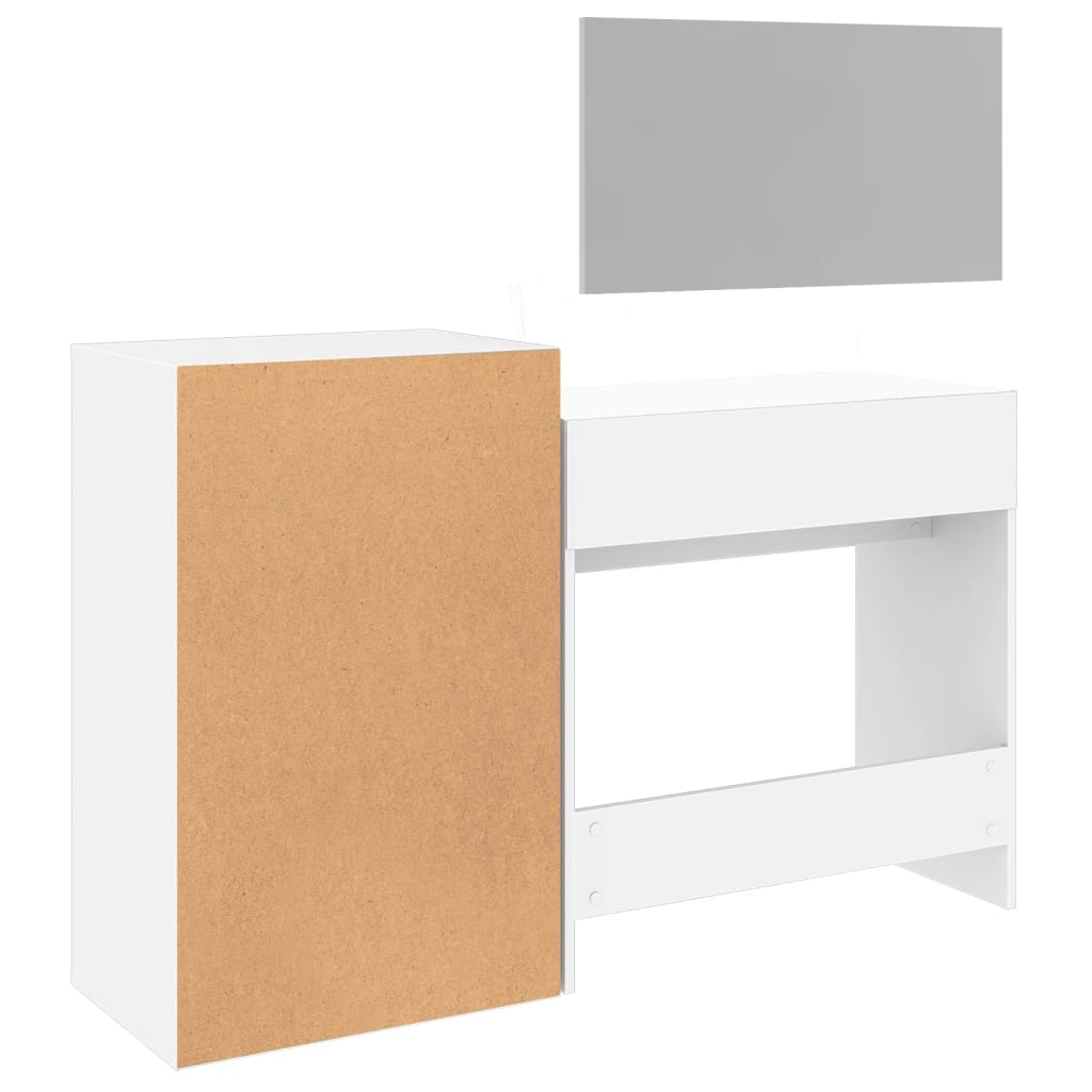 vidaXL Dresser Set White Made of Treated Wood
