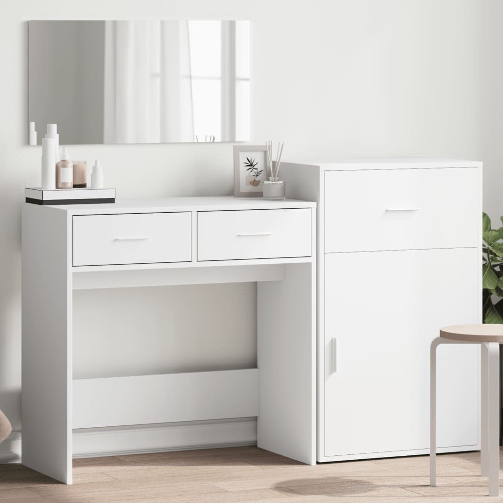 vidaXL Dresser Set White Made of Treated Wood