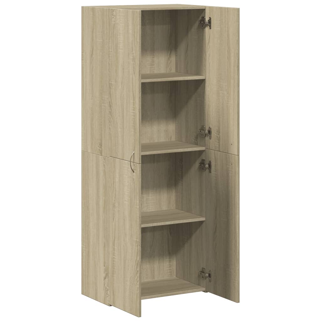 vidaXL Αρχειοθήκη Sonoma Δρυς 60x32x153 εκ. από Επεξεργασμένο Ξύλο