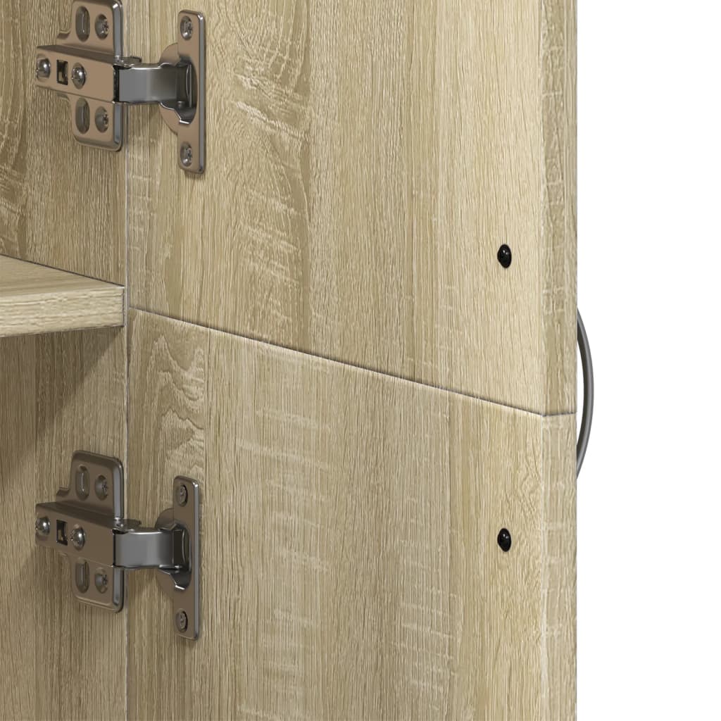 vidaXL Αρχειοθήκη Sonoma Δρυς 60x32x153 εκ. από Επεξεργασμένο Ξύλο