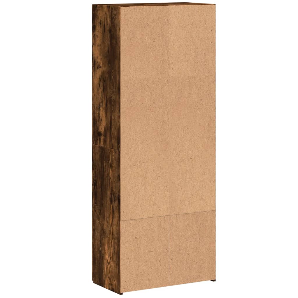 vidaXL Αρχειοθήκη Καπνιστή Δρυς 60x32x153 εκ. Επεξ. Ξύλο