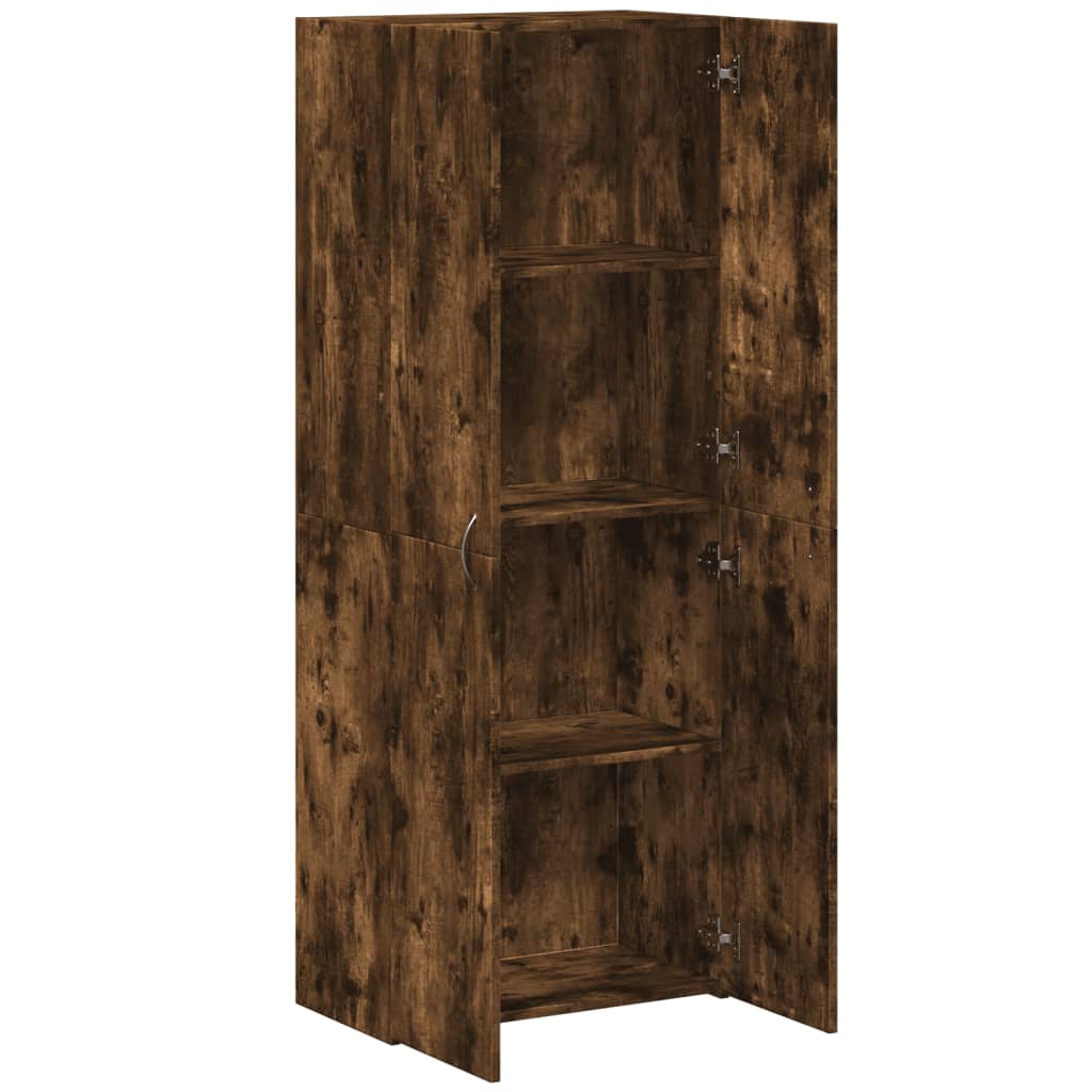 vidaXL Αρχειοθήκη Καπνιστή Δρυς 60x32x153 εκ. Επεξ. Ξύλο