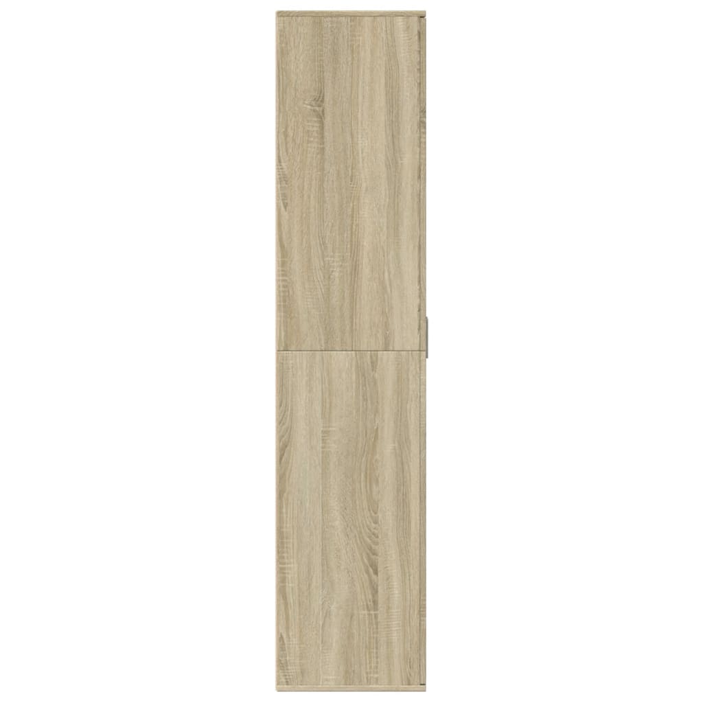 vidaXL Παπουτσοθήκη Sonoma Δρυς 80x39x178 εκ. από Επεξεργασμένο Ξύλο