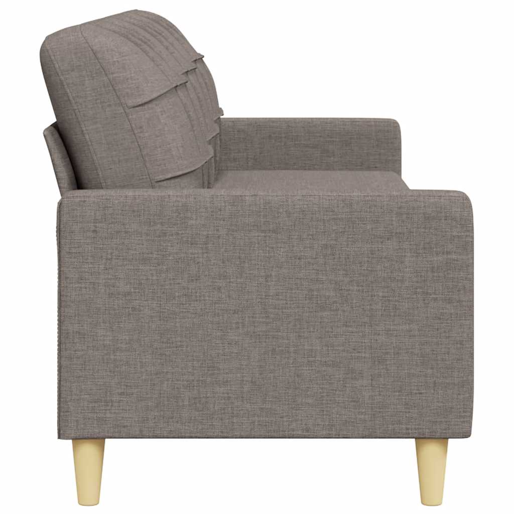 vidaXL Καναπές Τριθέσιος Taupe 180 εκ. Υφασμάτινος
