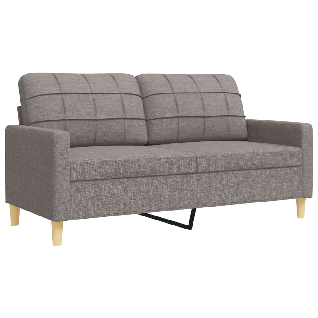 3 Piece Taupe Fabric Living Room Set