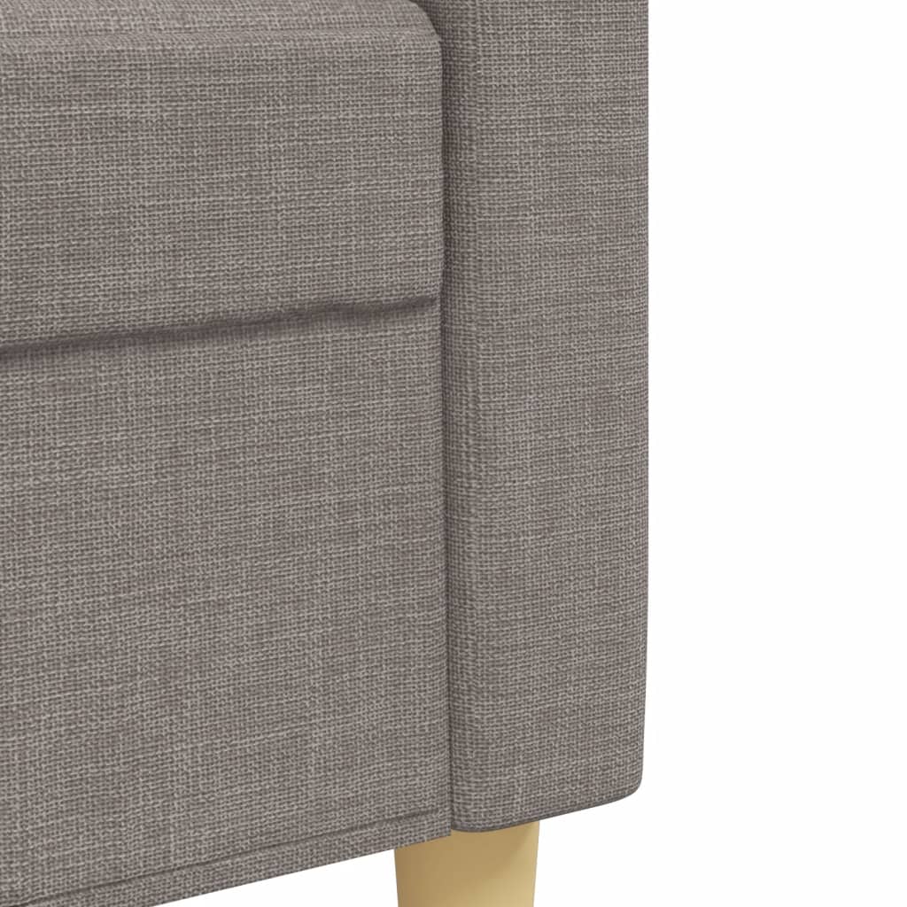 3 Piece Taupe Fabric Living Room Set