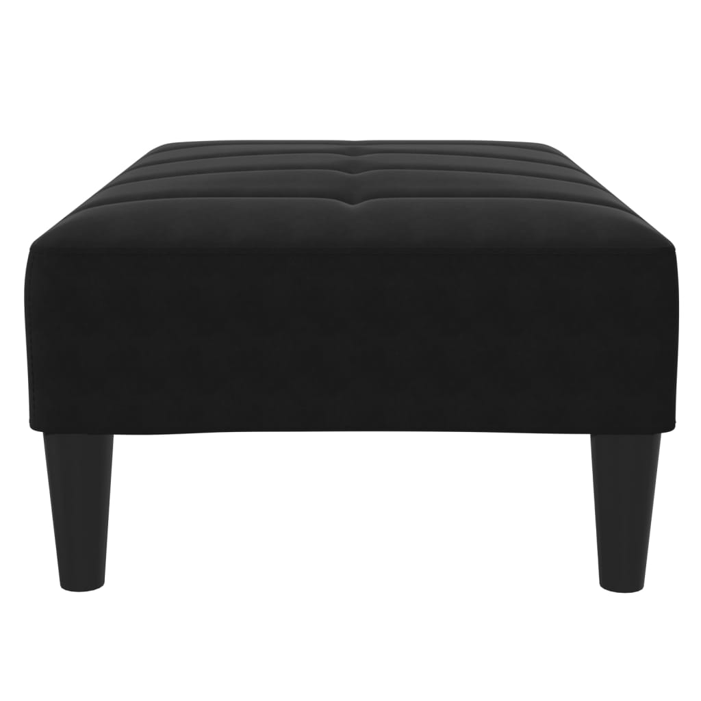 vidaXL Υποπόδιο Μαύρο 77x55x31 εκ. Βελούδινο
