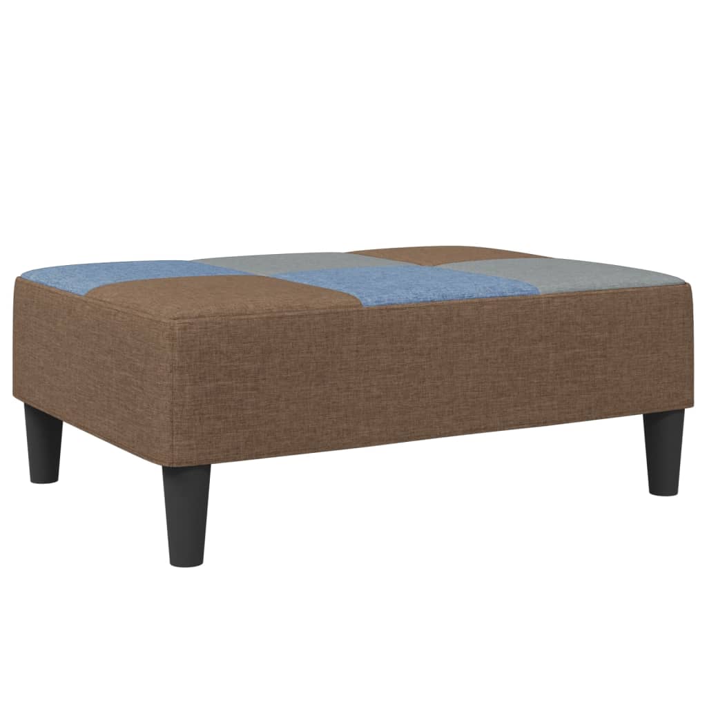 vidaXL Υποπόδιο με Σχέδιο Patchwork 77x55x31 εκ. Υφασμάτινο