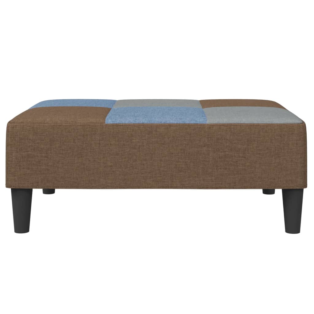 vidaXL Υποπόδιο με Σχέδιο Patchwork 77x55x31 εκ. Υφασμάτινο