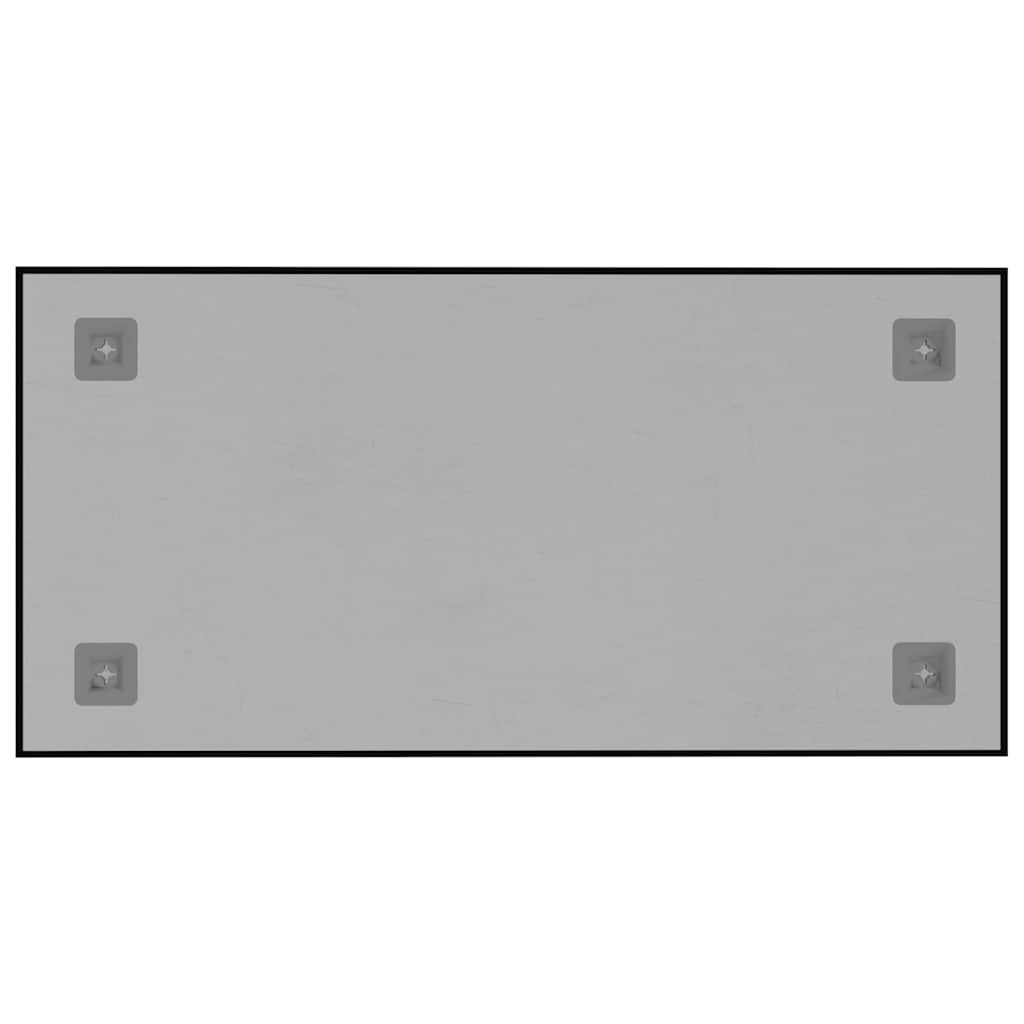 vidaXL Πίνακας Επιτοίχιος Μαγνητικός Μαύρος 60 x 30 εκ. Ψημένο Γυαλί
