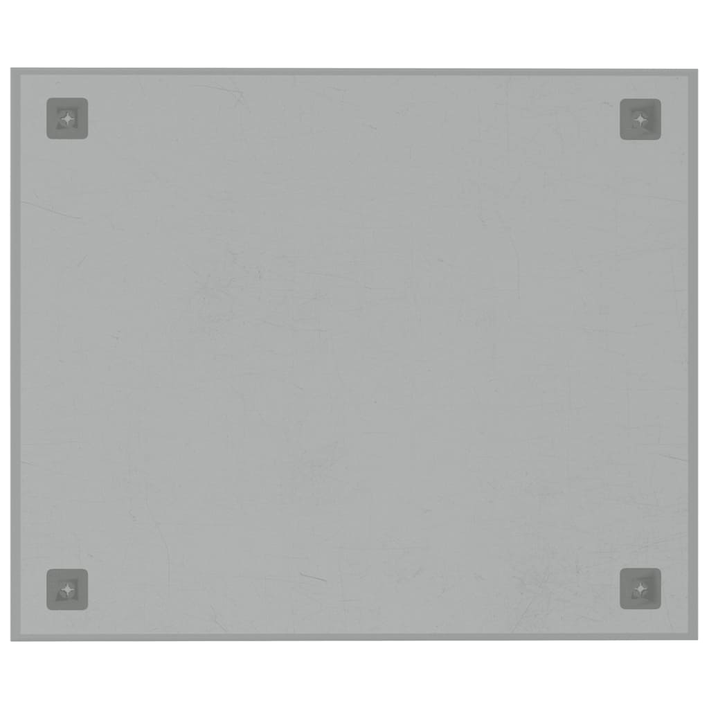 vidaXL Πίνακας Επιτοίχιος Μαγνητικός Λευκός 60 x 50 εκ. Ψημένο Γυαλί