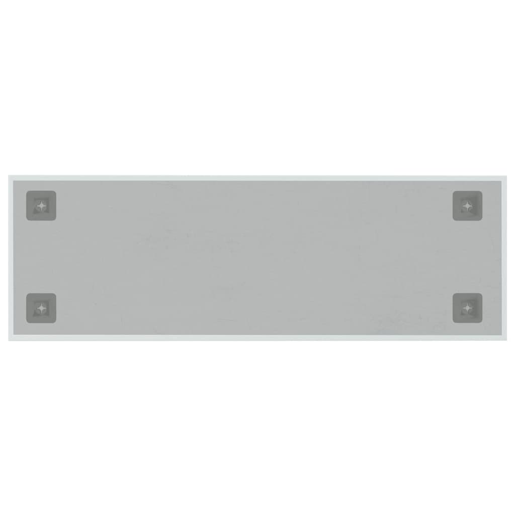 vidaXL Πίνακας Επιτοίχιος Μαγνητικός Λευκός 60x20 εκ. από Ψημένο Γυαλί