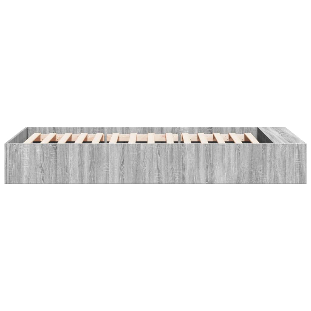 vidaXL Πλαίσιο Κρεβατιού Γκρι Sonoma 90 x 190 εκ. Επεξεργασμένο Ξύλο