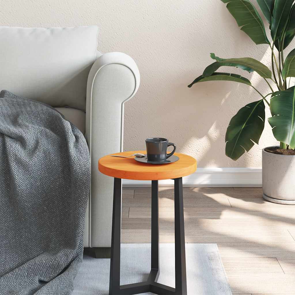 vidaXL Επιφάνεια Τραπεζιού Στρογγυλή Καφέ Κερ. Ø30x2,5 εκ Μασίφ Πεύκο