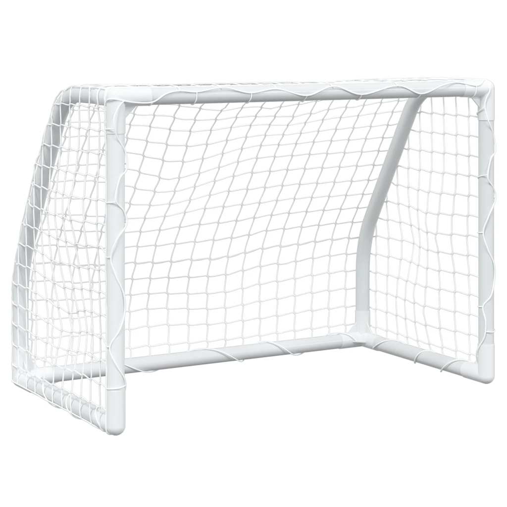 vidaXL Τέρματα Παιδικά 2 Τεμ. Λευκά 64x35x48 εκ. Μεταλλικά με Μπάλα
