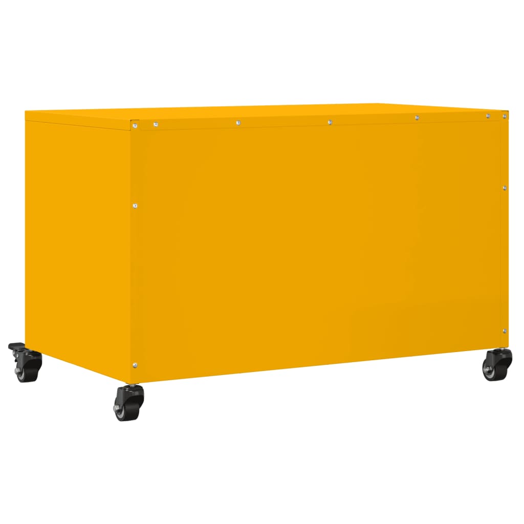 vidaXL Έπιπλο Τηλεόρασης Μουσταρδί Κίτρινο 68x39x43,5 εκ. από Ατσάλι