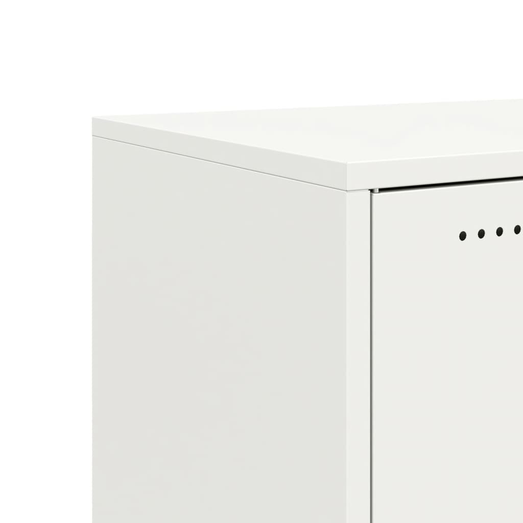 vidaXL Έπιπλο Τηλεόρασης Λευκό 68 x 39 x 43,5 εκ. Χάλυβας