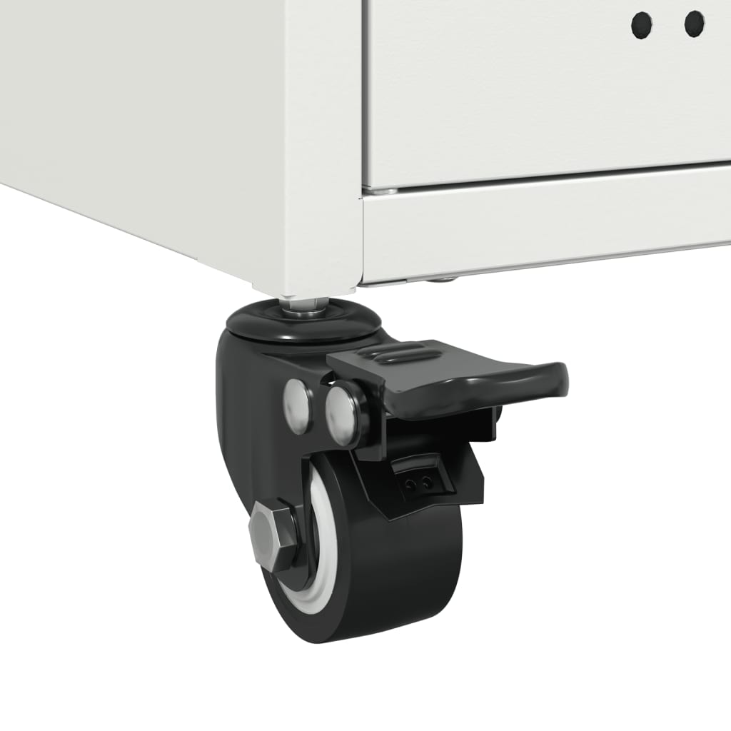 vidaXL Έπιπλο Τηλεόρασης Λευκό 100,5x39x43,5 εκ. Ατσάλι