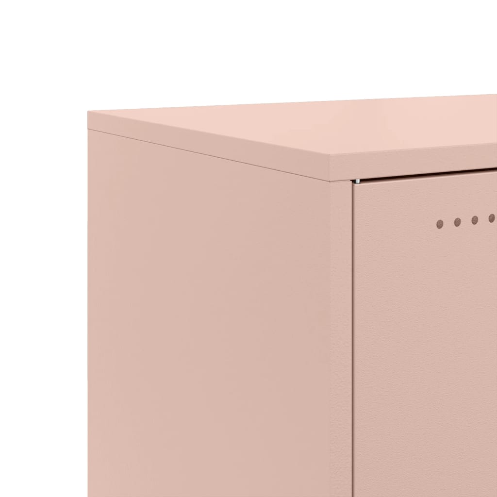 vidaXL Ντουλάπι Ροζ 100,5x39x72 εκ. από Χάλυβα