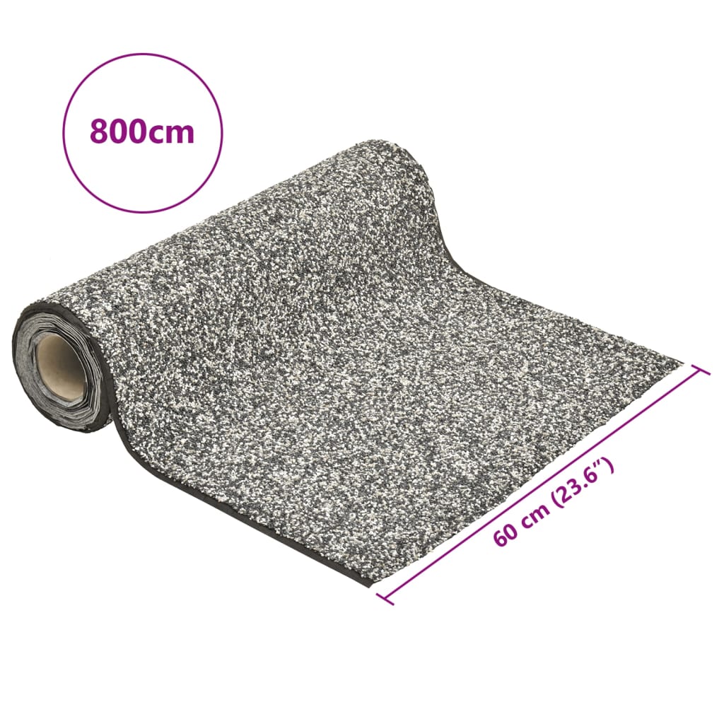 vidaXL Μεμβράνη Λίμνης με Όψη Πέτρας Γκρι 800 x 60 εκ.
