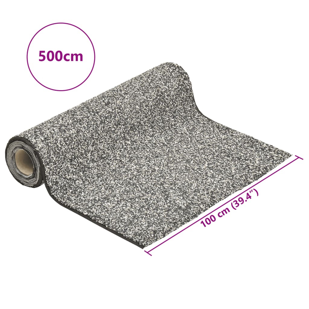 vidaXL Μεμβράνη Λίμνης με Όψη Πέτρας Γκρι 500 x 100 εκ.