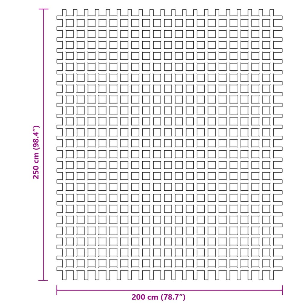 vidaXL Χαλί Σκηνής Ανθρακί 2,5x2 μ.