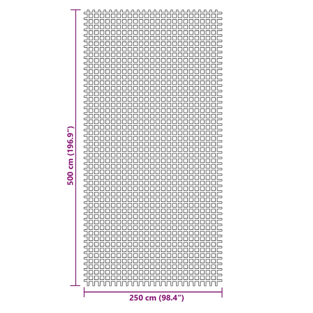 vidaXL Χαλί Σκηνής Ανθρακί 5x2,5 μ.