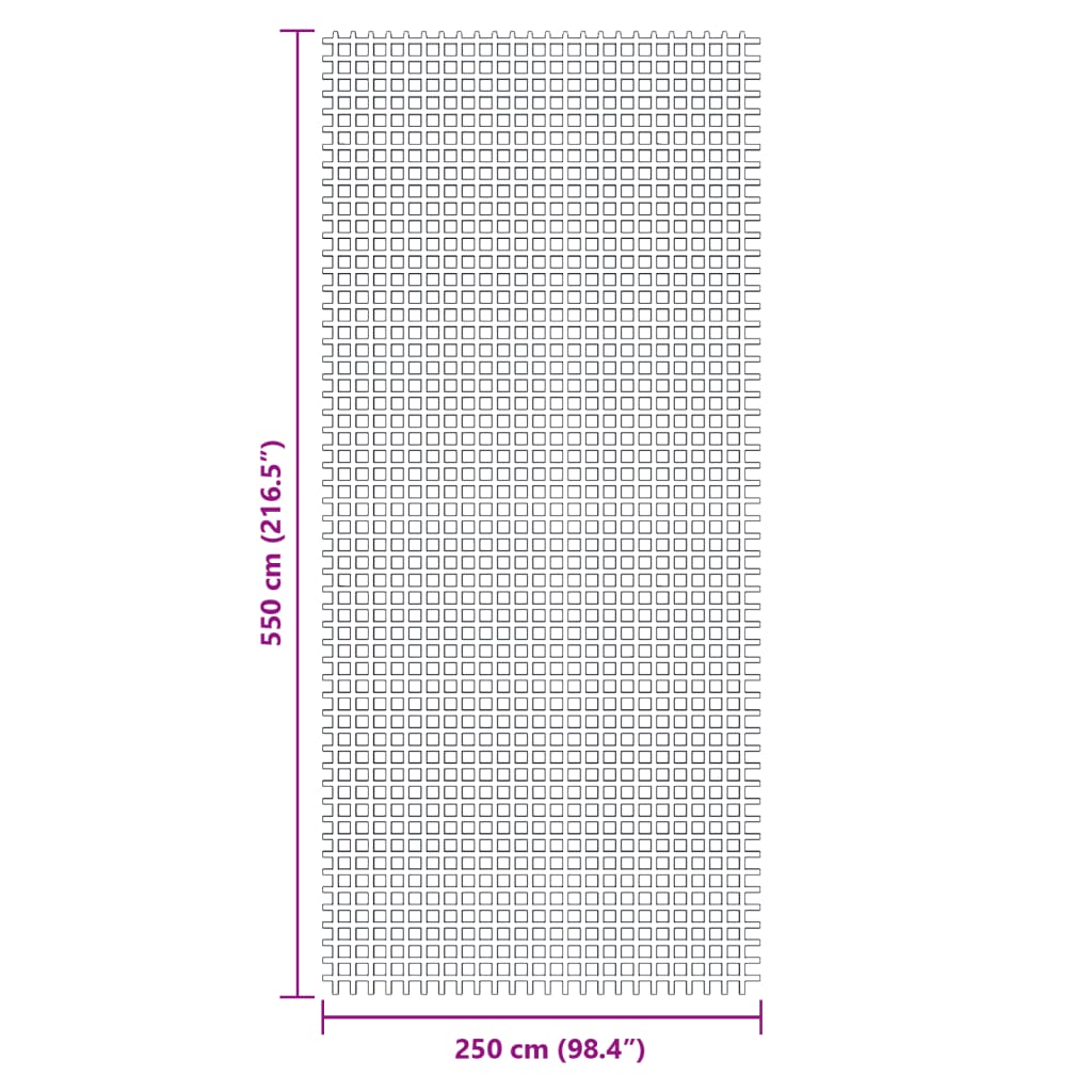 vidaXL Χαλί Σκηνής Ανθρακί 5,5x2,5 μ.