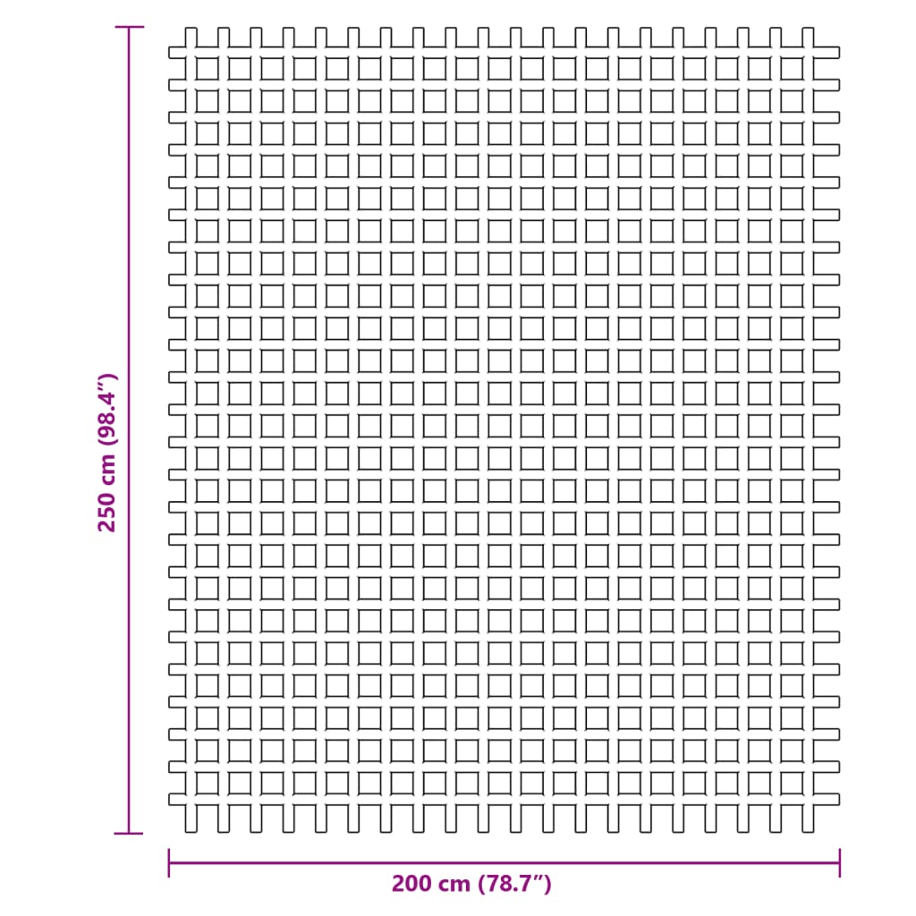 vidaXL Χαλί Σκηνής Μπλε 2,5x2 μ.