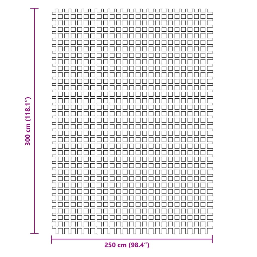 vidaXL Χαλί Σκηνής Μπλε 3x2,5 μ.
