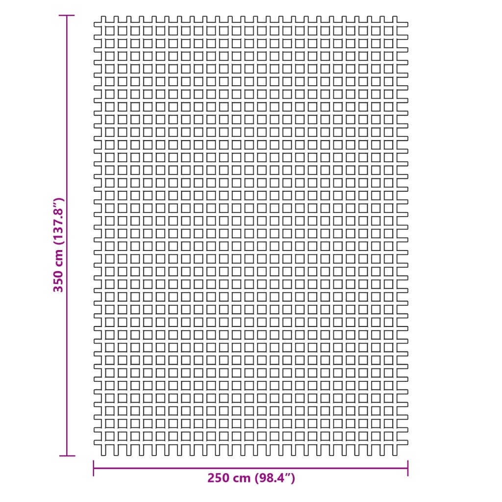vidaXL Χαλί Σκηνής Μπλε 3,5x2,5 μ.