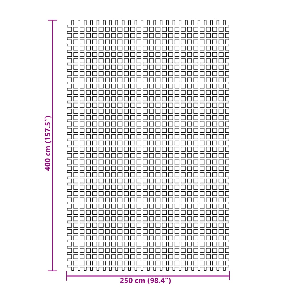 vidaXL Χαλί Σκηνής Μπλε 4x2,5 μ.