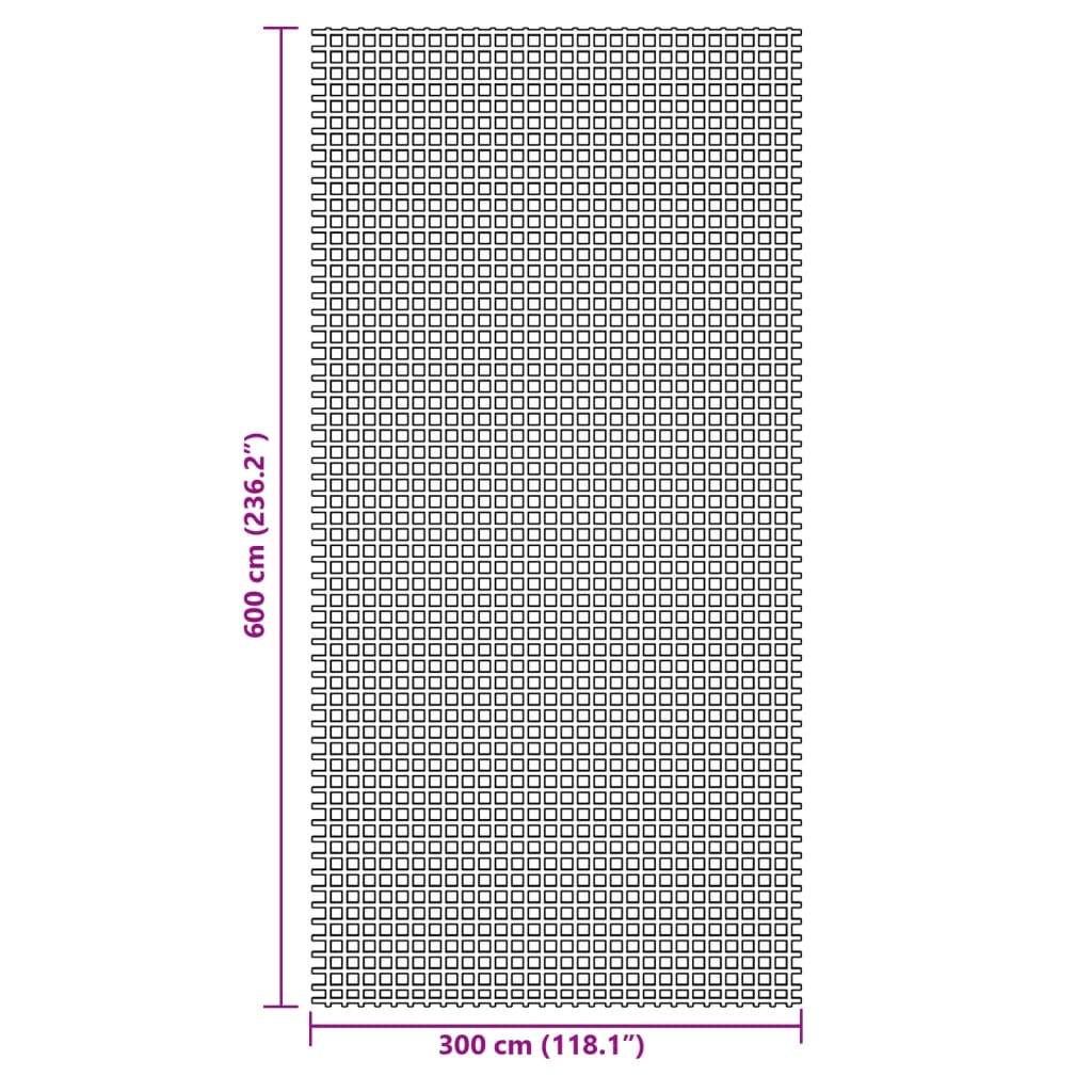 vidaXL Χαλί Σκηνής Μπλε 6x3 μ.