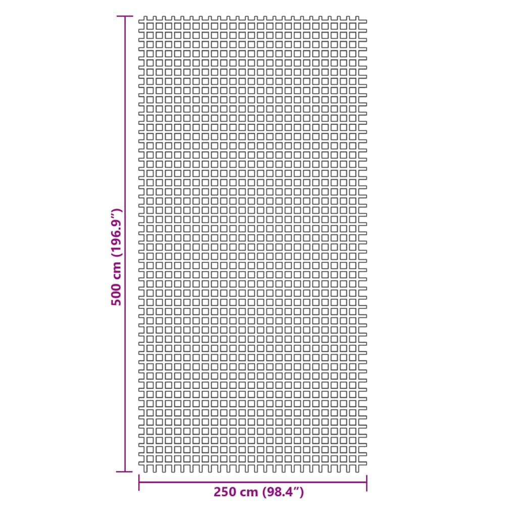 vidaXL Χαλί Σκηνής Πράσινο 5x2,5 μ.