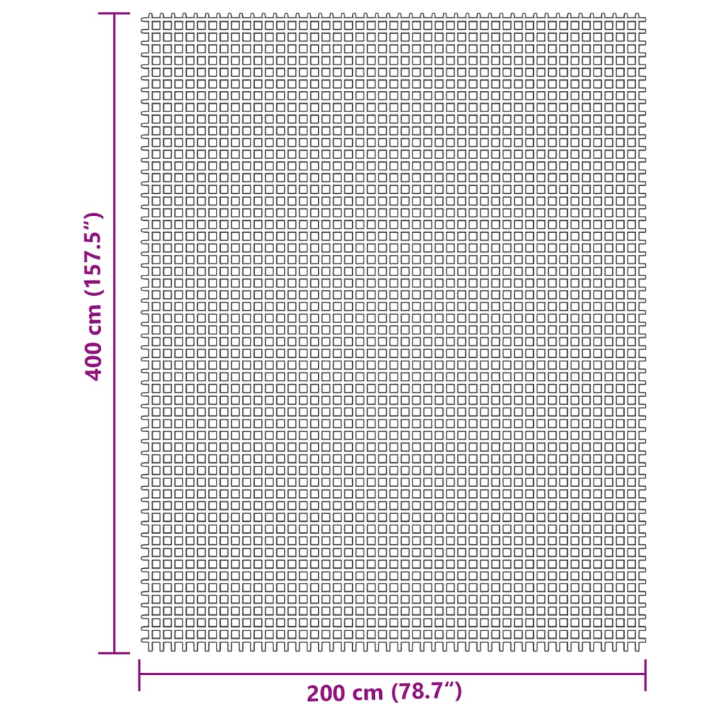 vidaXL Χαλί Σκηνής Κρεμ 4x2 μ.