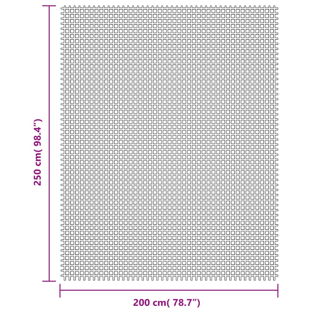vidaXL Χαλί Σκηνής Κρεμ 2,5x2 μ.