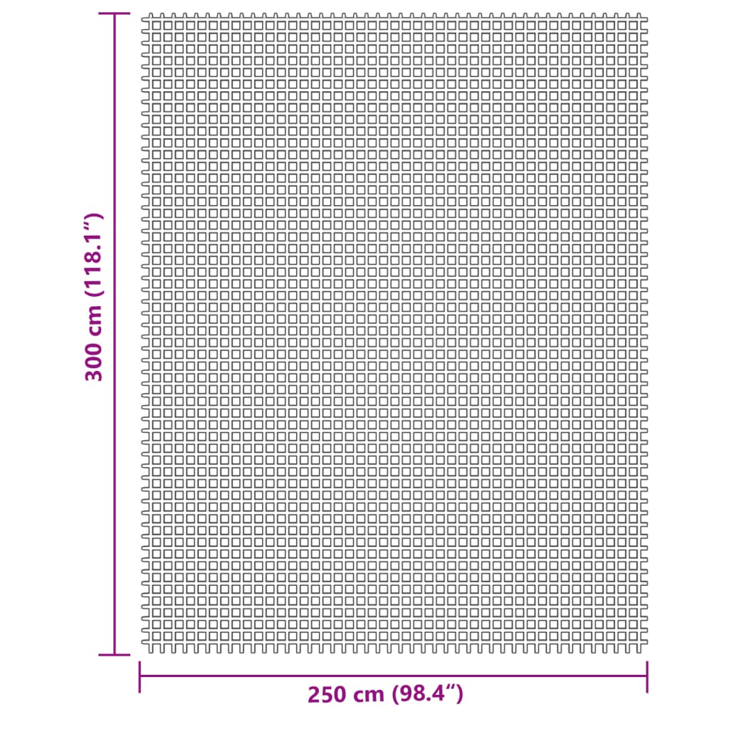 vidaXL Χαλί Σκηνής Κρεμ 3x2,5 μ.