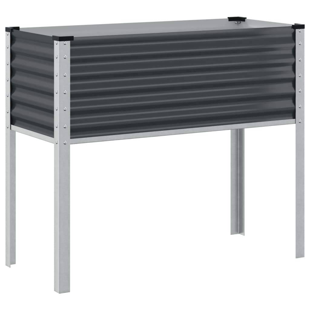 vidaXL Ζαρντινιέρα Κήπου Ανθρακί 100x41x90 εκ. από Ατσάλι