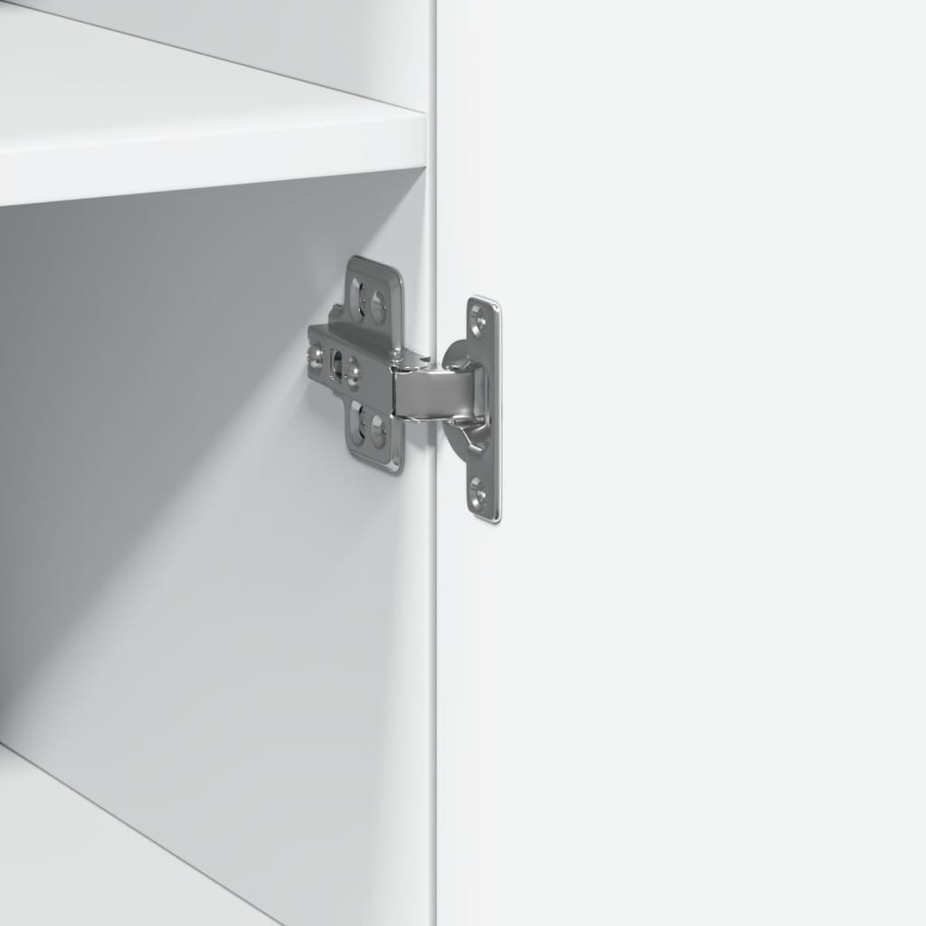 vidaXL Ντουλάπι Αποθήκευσης Στενό Λευκό 30x42,5x225 εκ. Επεξεργ. Ξύλο